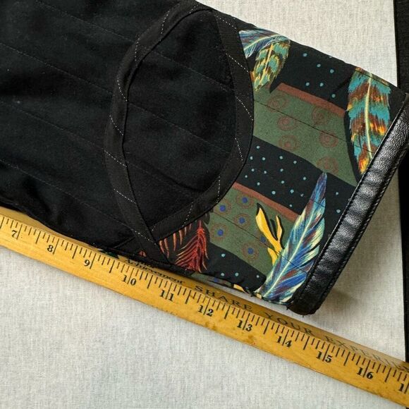 Vintage KOOS Of Course Vinyl Quilted Reversible Jacket Sz 1X - Picture 10 of 11